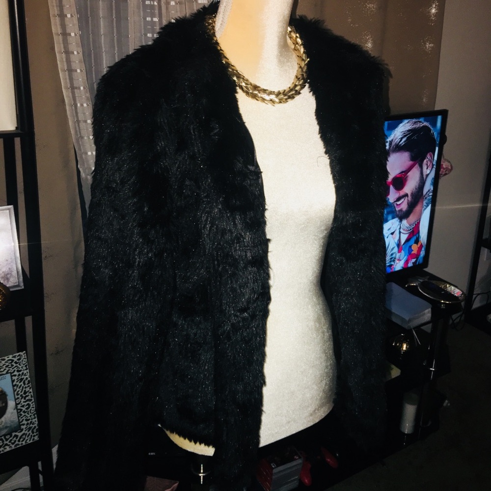 Fur  sweater coat size S/M